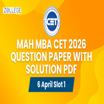 MAH MBA CET 2026 April 6 Slot 1 Question Paper with Solutions